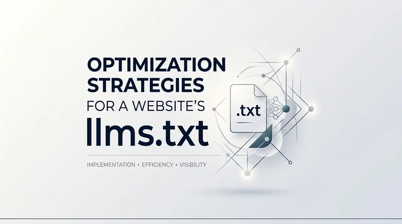Optimization Strategies for a Website's llms.txt.webp Optimization Strategies for a Website's llms.txt.webp